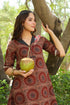 Women Geometric Printed Cotton Ethnic Dresses